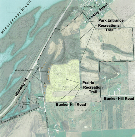 Albany Mounds Map